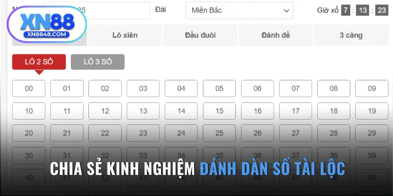 Chia sẻ kinh nghiệm đánh dàn số tài lộc