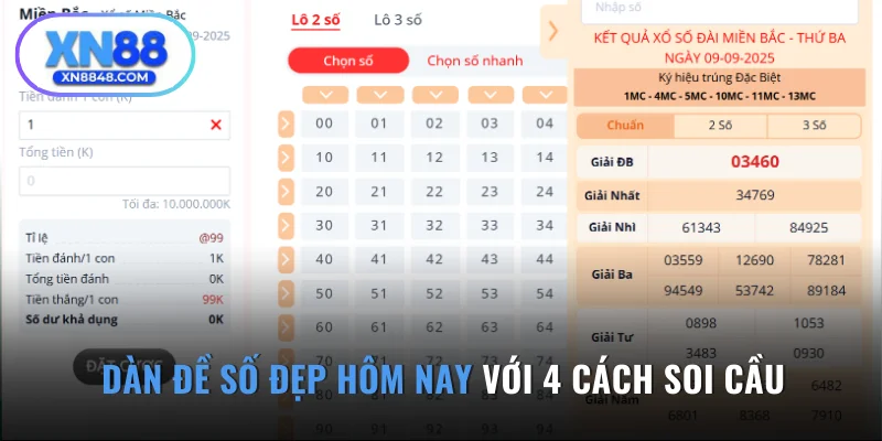 Dàn Đề Số Đẹp Hôm Nay Với 4 Cách Soi Cầu Chuẩn Nhất