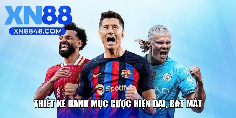 Thiết kế danh mục cược hiện đại, bắt mắt